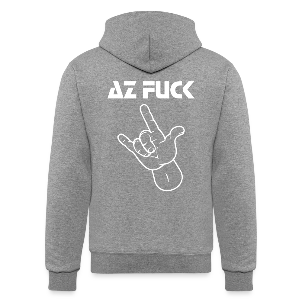 I Warned You Champion Unisex Powerblend Hoodie - heather gray