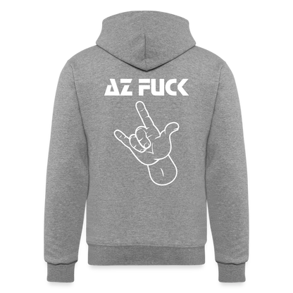 I Warned You Champion Unisex Powerblend Hoodie - heather gray