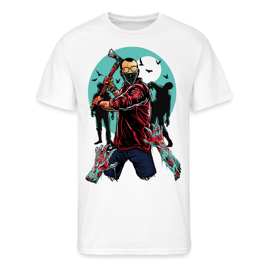 I Didn't Ask to be a Zombie Men’s 50/50 T-Shirt - white