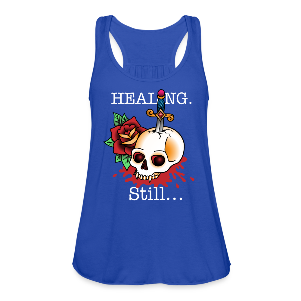 Let her Heal Women's Flowy Tank Top by Bella - royal blue