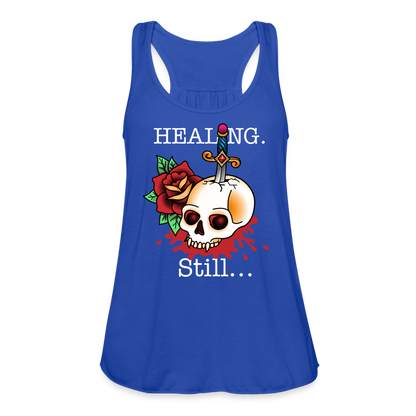 Let her Heal Women's Flowy Tank Top by Bella - royal blue