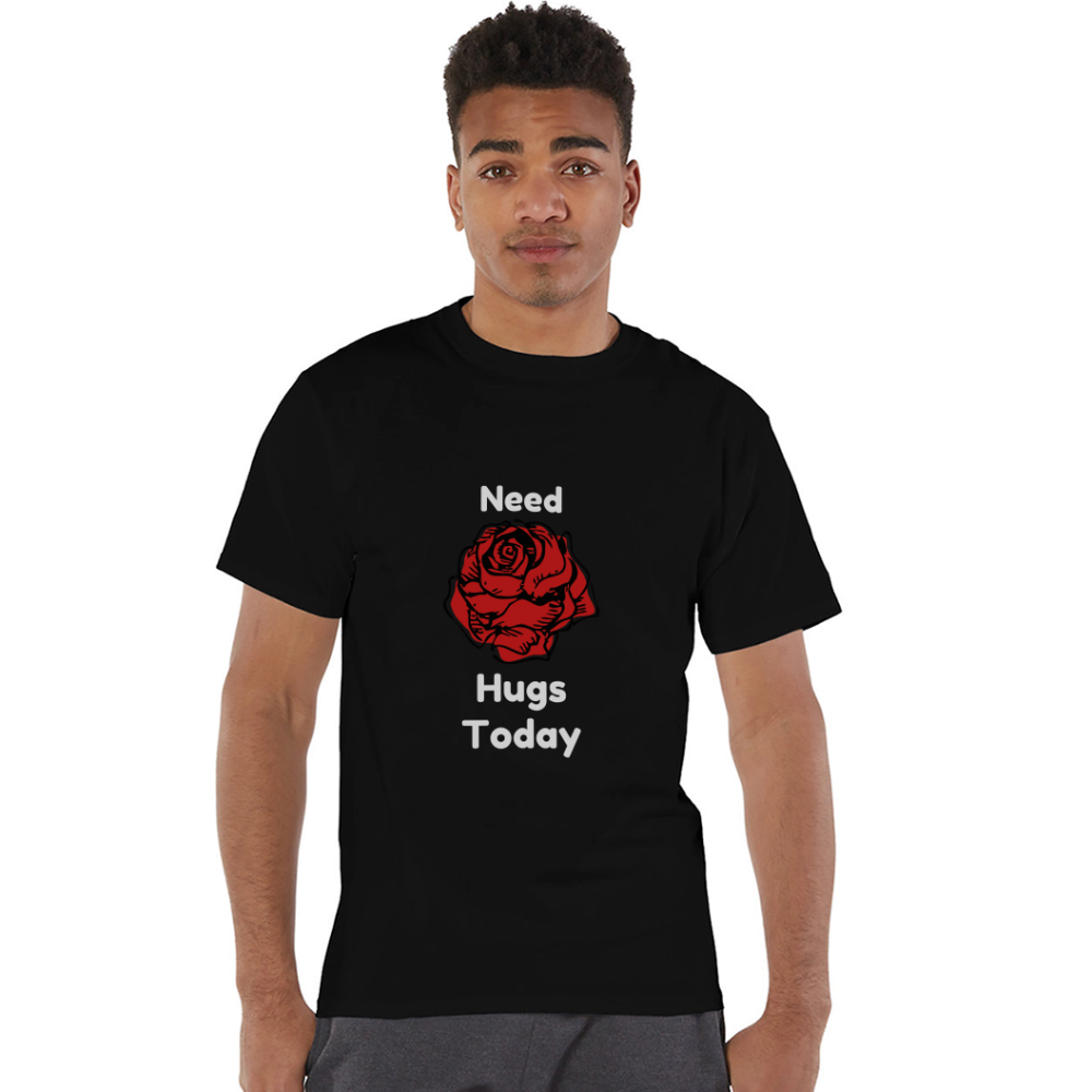 Hugs Champion Unisex T-Shirt - black