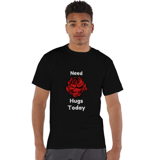 Hugs Champion Unisex T-Shirt - black