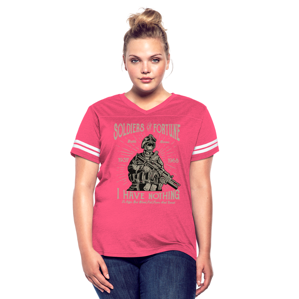Hero Women's Cropped T-Shirt - vintage pink/white