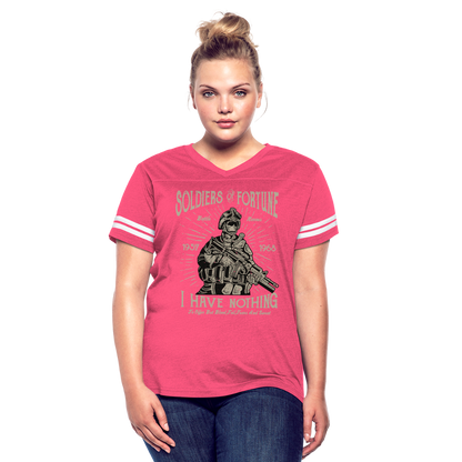 Hero Women's Cropped T-Shirt - vintage pink/white