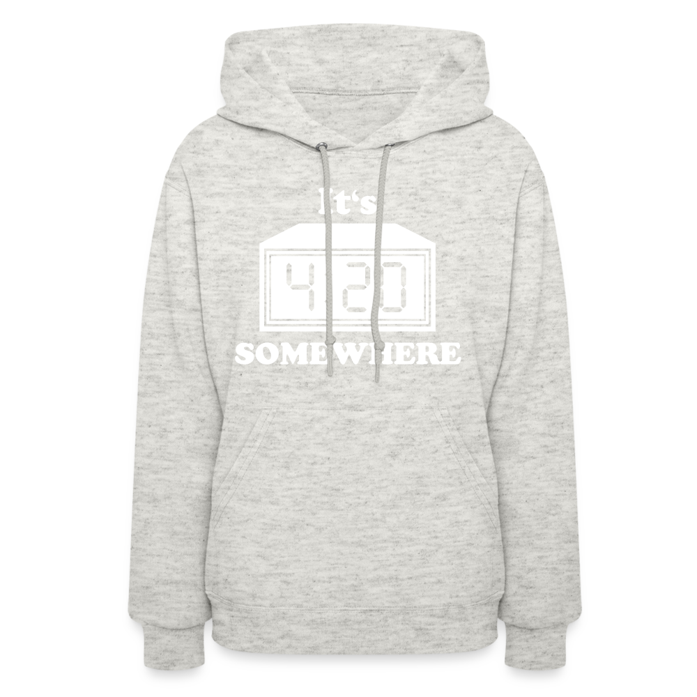 Well DUH! Women's Hoodie - heather oatmeal