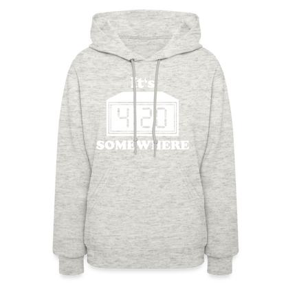 Well DUH! Women's Hoodie - heather oatmeal