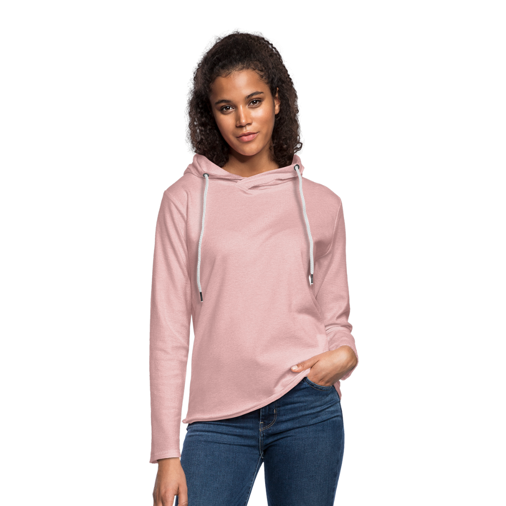 Just Joking!  Unisex Lightweight Terry Hoodie - cream heather pink