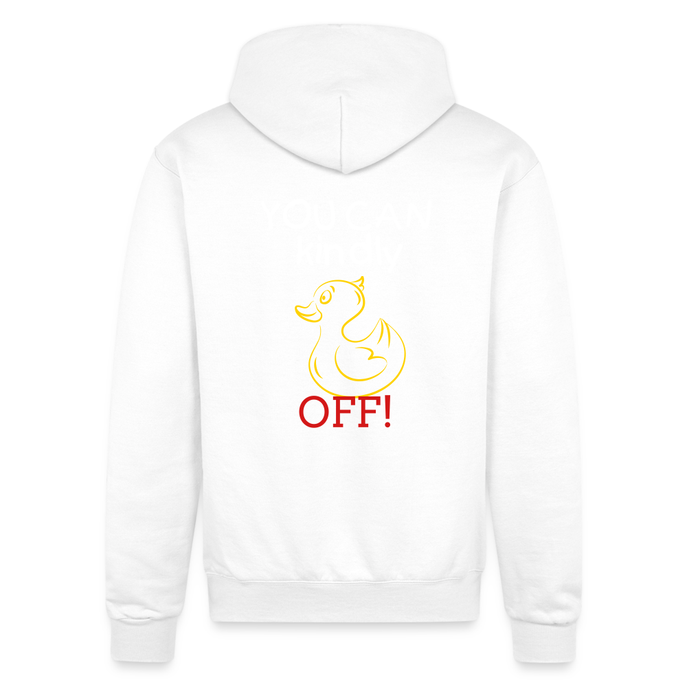 No Ducks Givin' Champion Unisex Hoodie - white