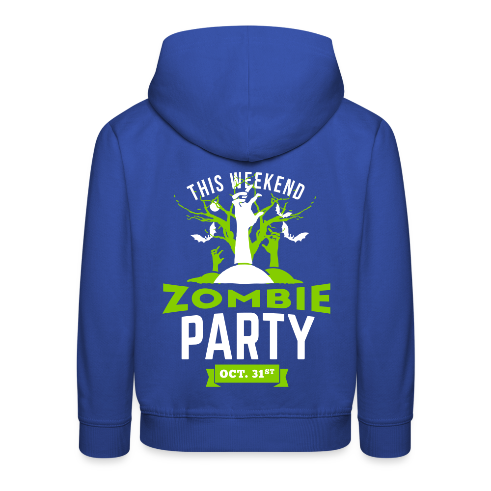 Party like a Zombie Kids‘ Premium Hoodie - royal blue