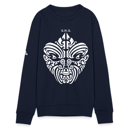 I See You Watchin' Adidas Unisex Fleece Crewneck Sweatshirt - french navy