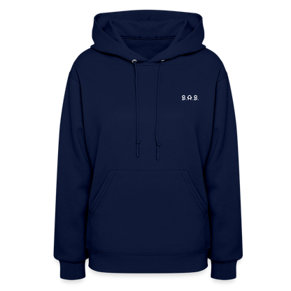 I Game What About Her? Women's Hoodie - navy