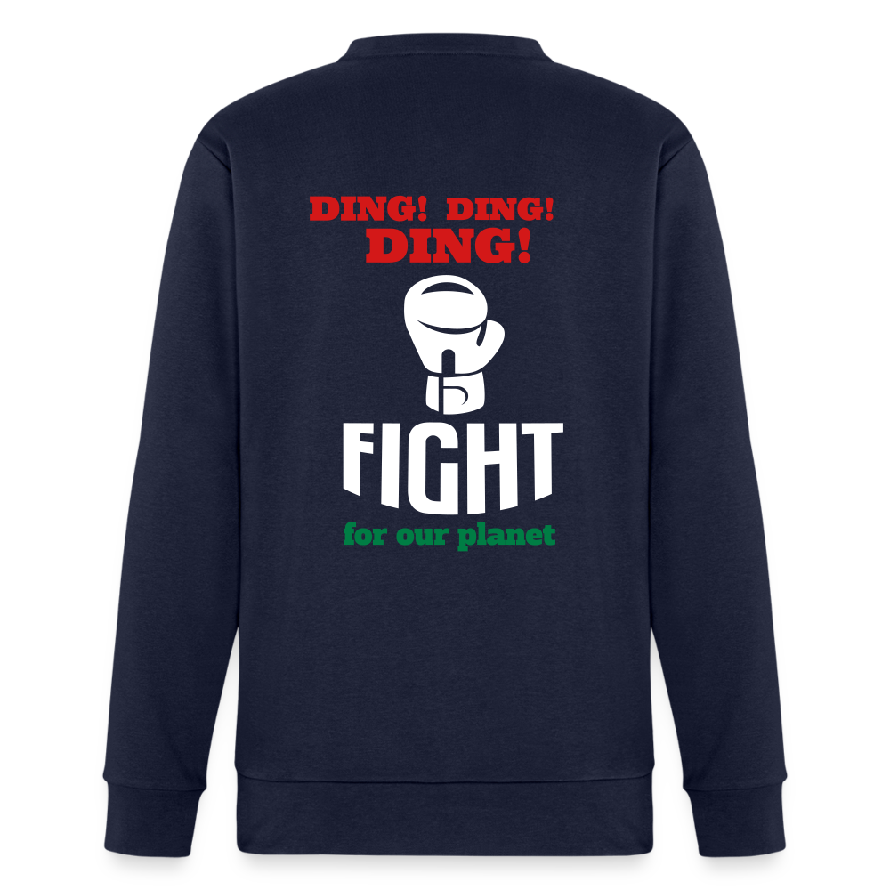 Happy to be Home Adidas Unisex Fleece Crewneck Sweatshirt - french navy