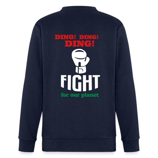 Happy to be Home Adidas Unisex Fleece Crewneck Sweatshirt - french navy