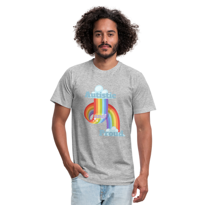 Autistic and Proud Unisex Jersey T-Shirt | Bella + Canvas - heather gray