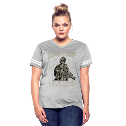 Hero Women's Cropped T-Shirt - heather gray/white