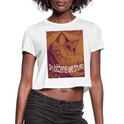 Women's Cropped T-Shirt - white