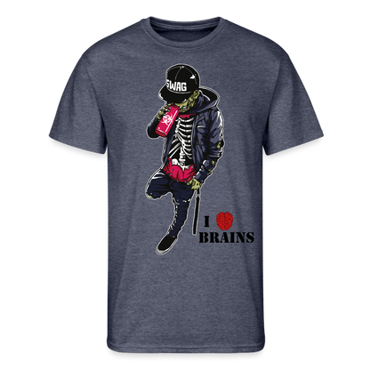 Yummy Snack Men’s 50/50 T-Shirt - navy heather