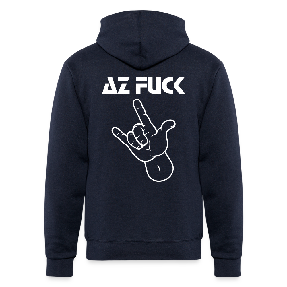 I Warned You Champion Unisex Powerblend Hoodie - navy