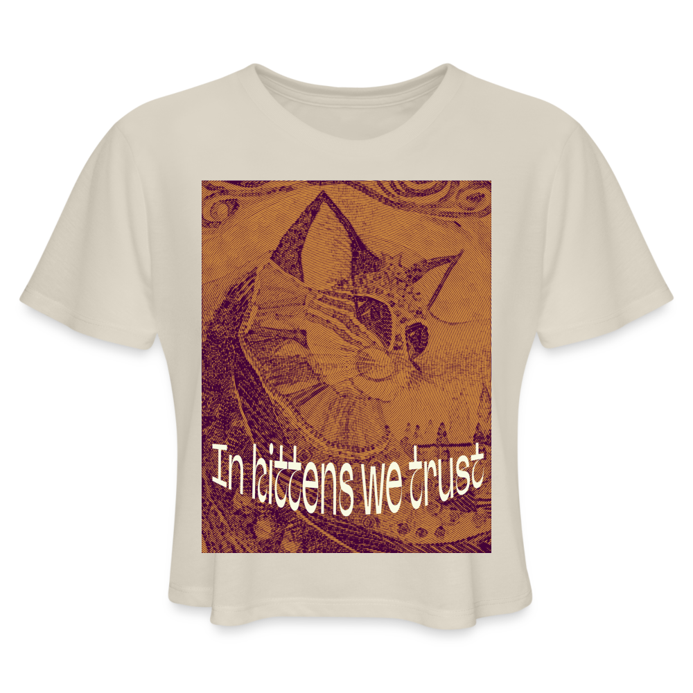 Women's Cropped T-Shirt - dust