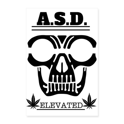 Autism Spectrum Disorder Elevated Poster 24x36 - white