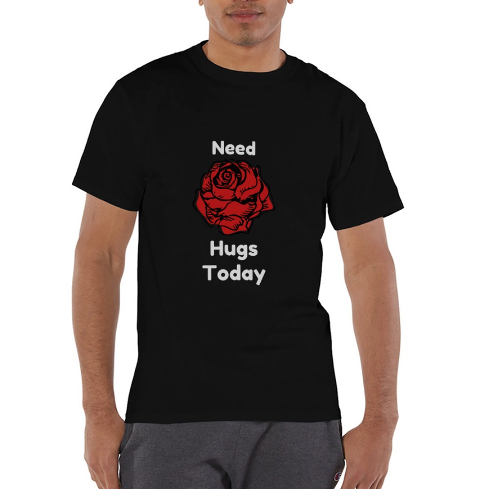 Hugs Champion Unisex T-Shirt - black