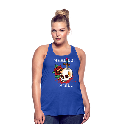 Let her Heal Women's Flowy Tank Top by Bella - royal blue