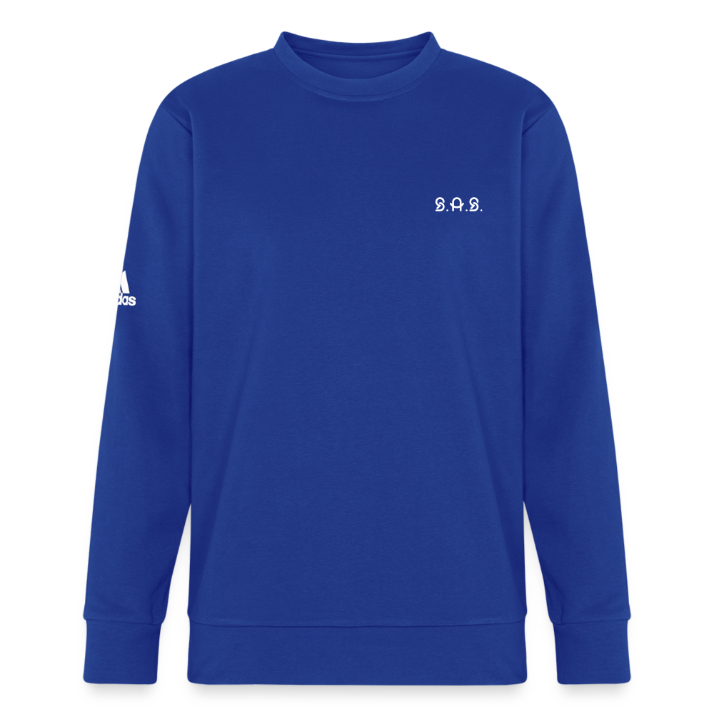Happy to be Home Adidas Unisex Fleece Crewneck Sweatshirt - royal blue