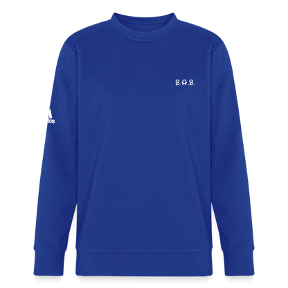 Happy to be Home Adidas Unisex Fleece Crewneck Sweatshirt - royal blue