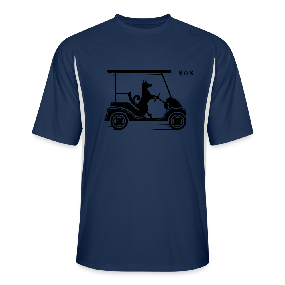 Men’s Cooling Performance Color Blocked Jersey - navy/white
