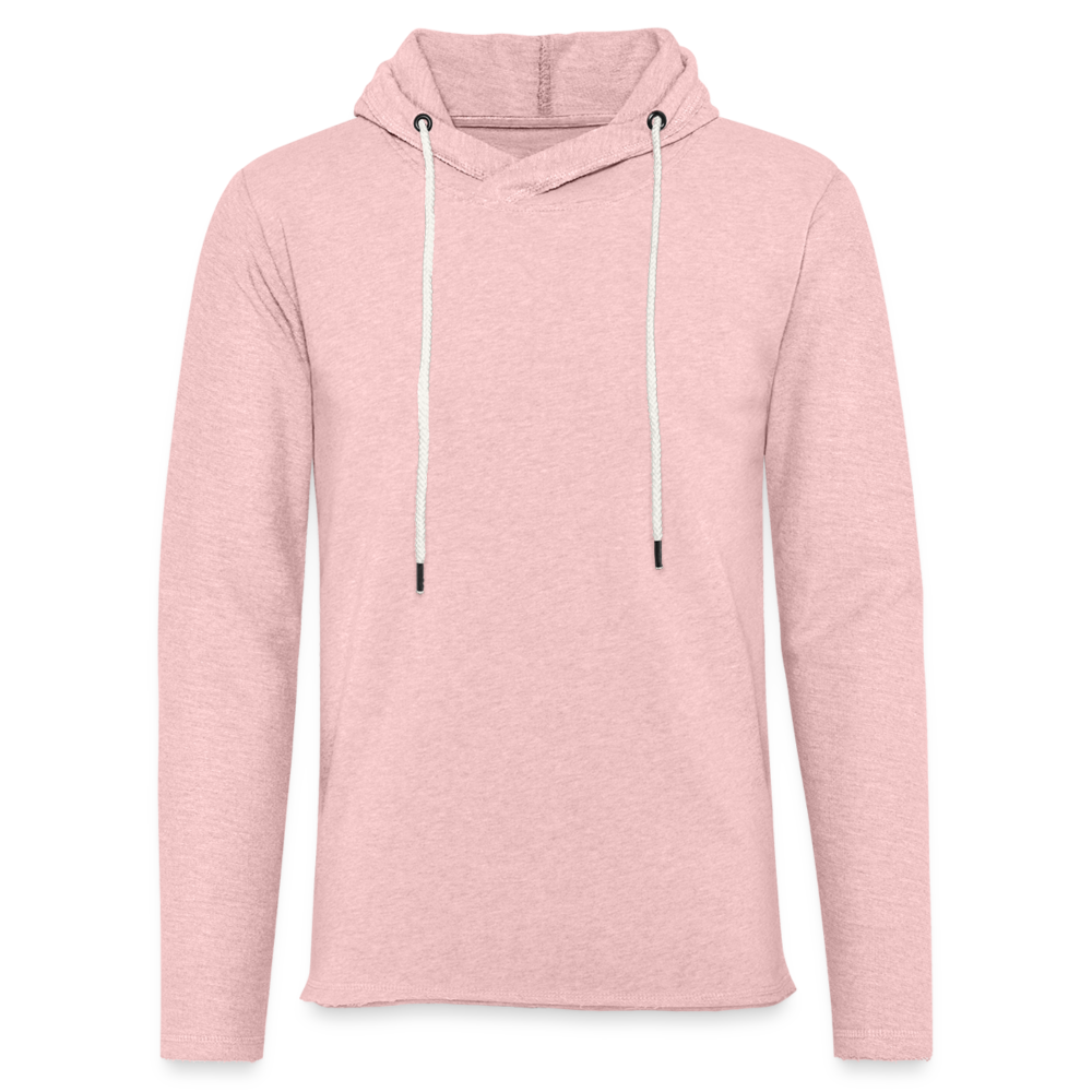 Just Joking!  Unisex Lightweight Terry Hoodie - cream heather pink