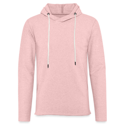 Just Joking!  Unisex Lightweight Terry Hoodie - cream heather pink