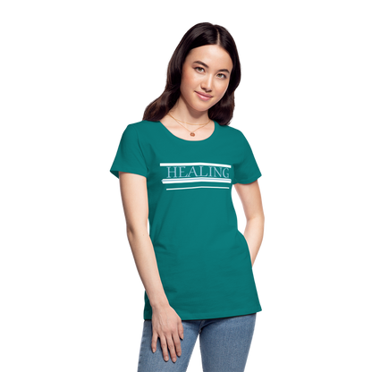 Healing Me Women’s Premium T-Shirt | Spreadshirt 813 - teal