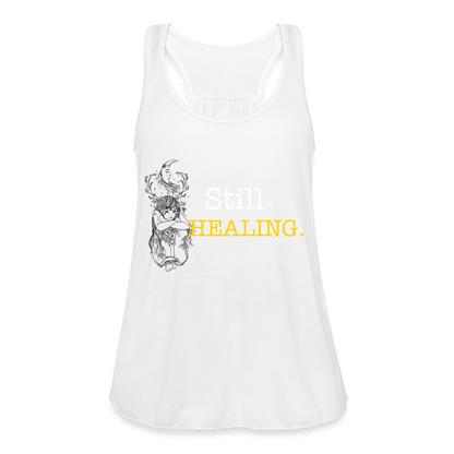 Women's Flowy Tank Top by Bella - white