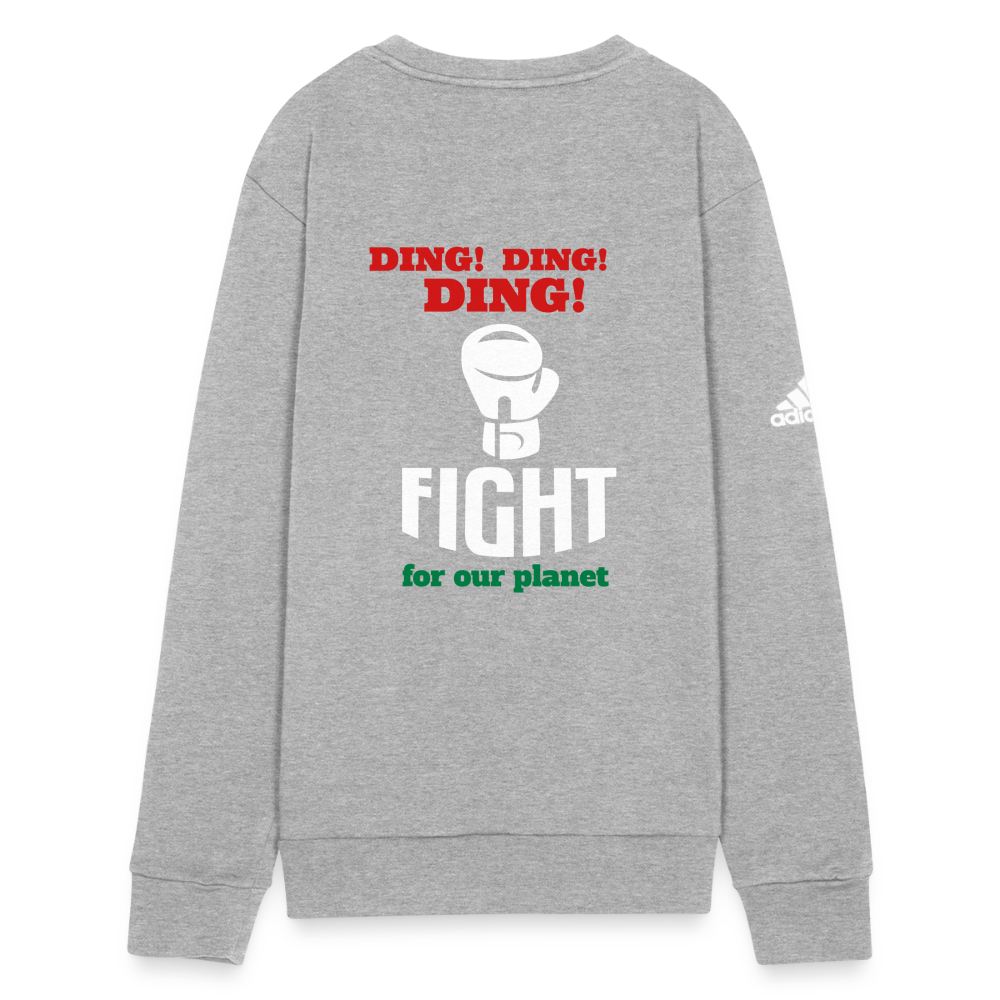 Happy to be Home Adidas Unisex Fleece Crewneck Sweatshirt - heather gray