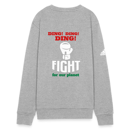 Happy to be Home Adidas Unisex Fleece Crewneck Sweatshirt - heather gray
