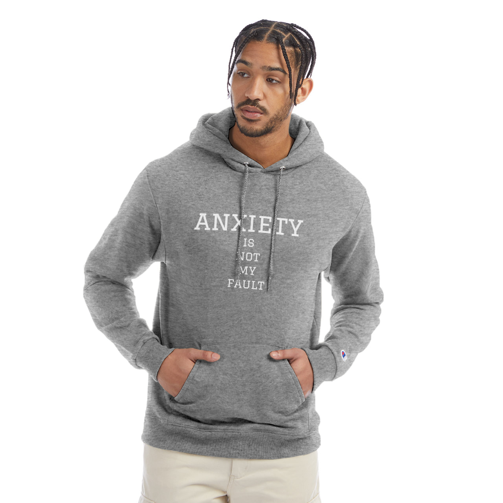 University of Anxiety Champion Unisex Powerblend Hoodie - heather gray