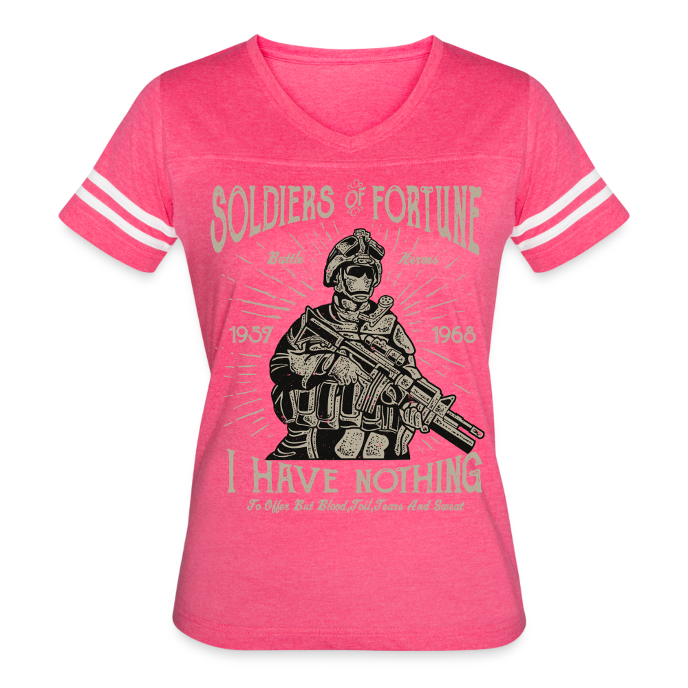 Hero Women's Cropped T-Shirt - vintage pink/white