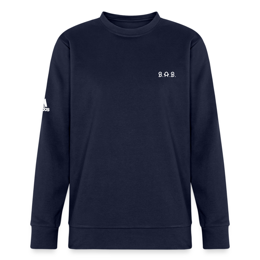Happy to be Home Adidas Unisex Fleece Crewneck Sweatshirt - french navy
