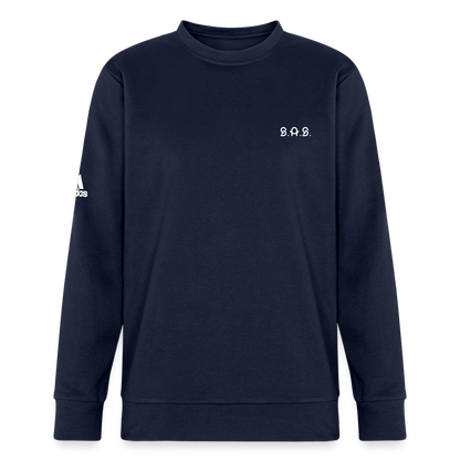 Happy to be Home Adidas Unisex Fleece Crewneck Sweatshirt - french navy