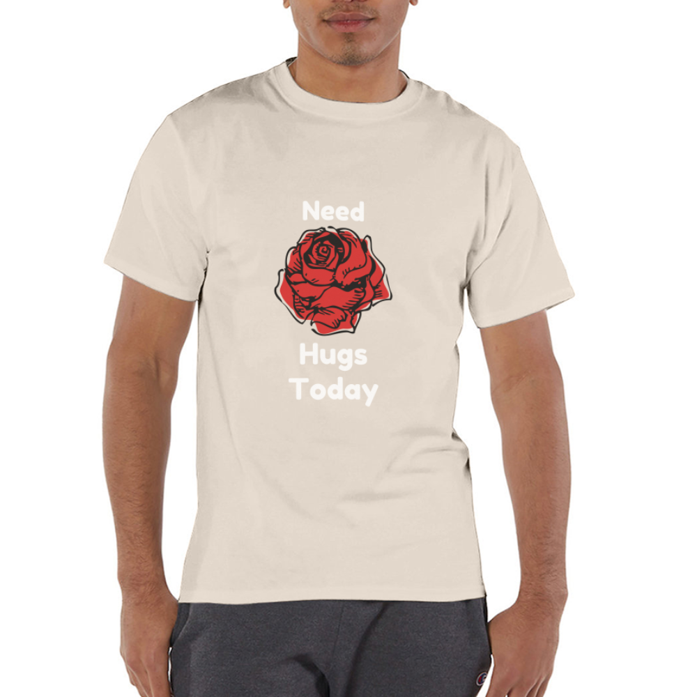 Hugs Champion Unisex T-Shirt - Sand
