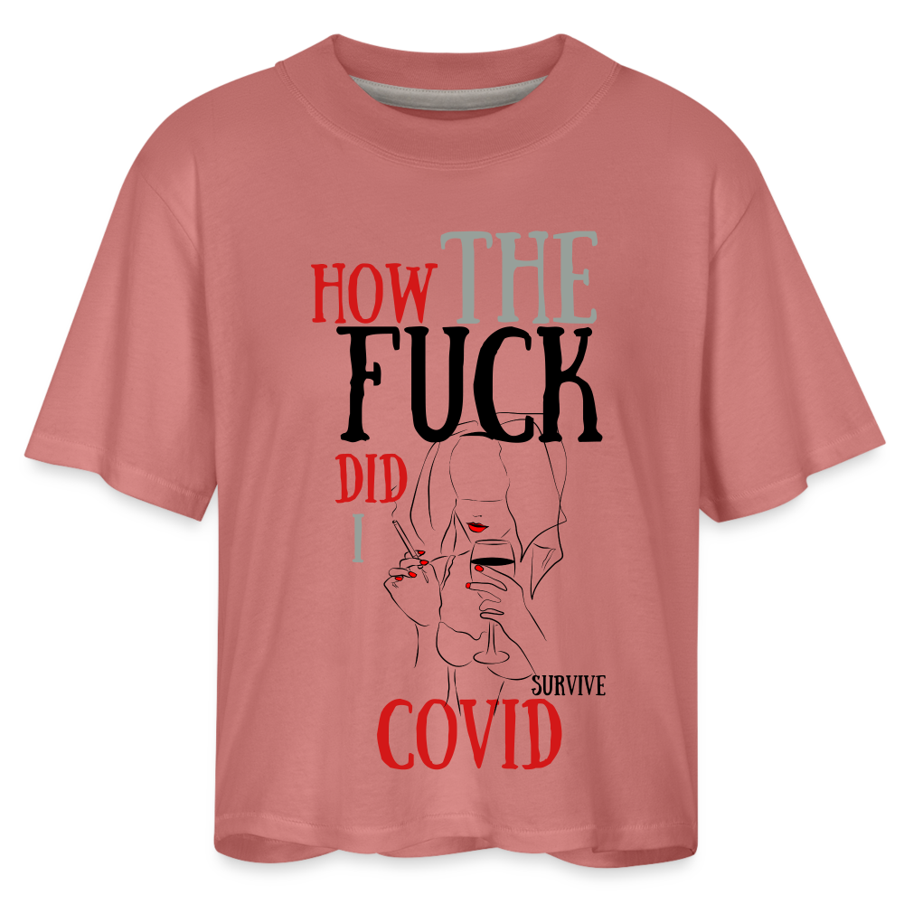 Oh Hail! Survivors of COVID-19 Women's Boxy Tee - mauve