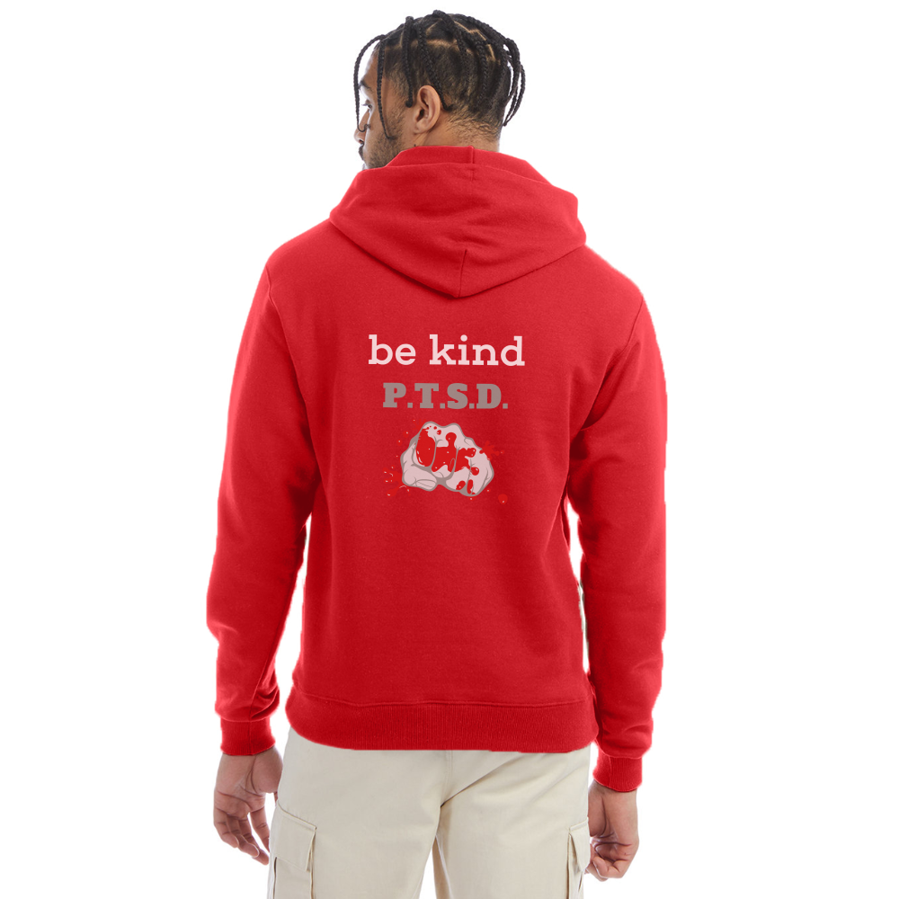 I Said Be KIND!!! Champion Unisex Powerblend Hoodie - Scarlet