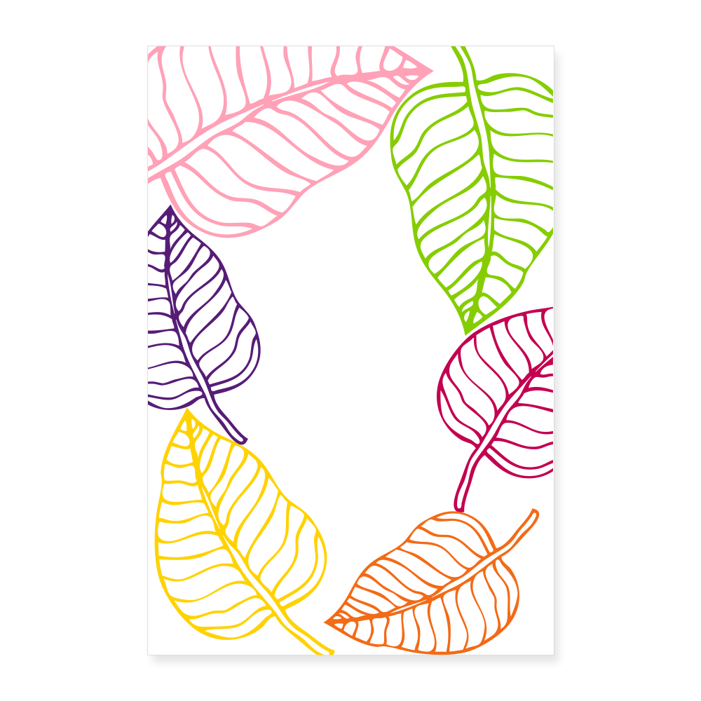 Sweet Leaf Anxiety Poster 24x36 - white