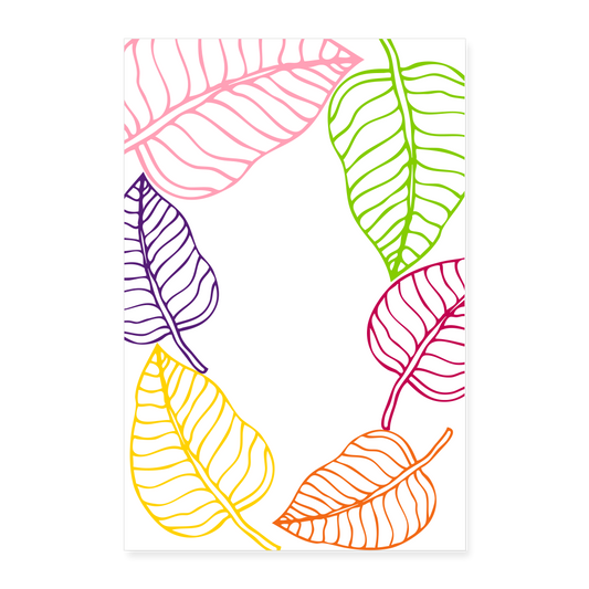 Sweet Leaf Anxiety Poster 24x36 - white