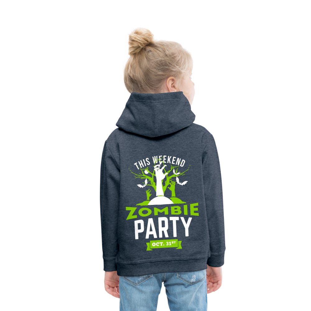 Party like a Zombie Kids‘ Premium Hoodie - heather denim