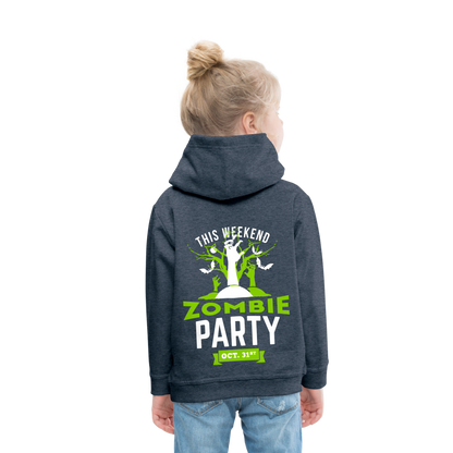 Party like a Zombie Kids‘ Premium Hoodie - heather denim
