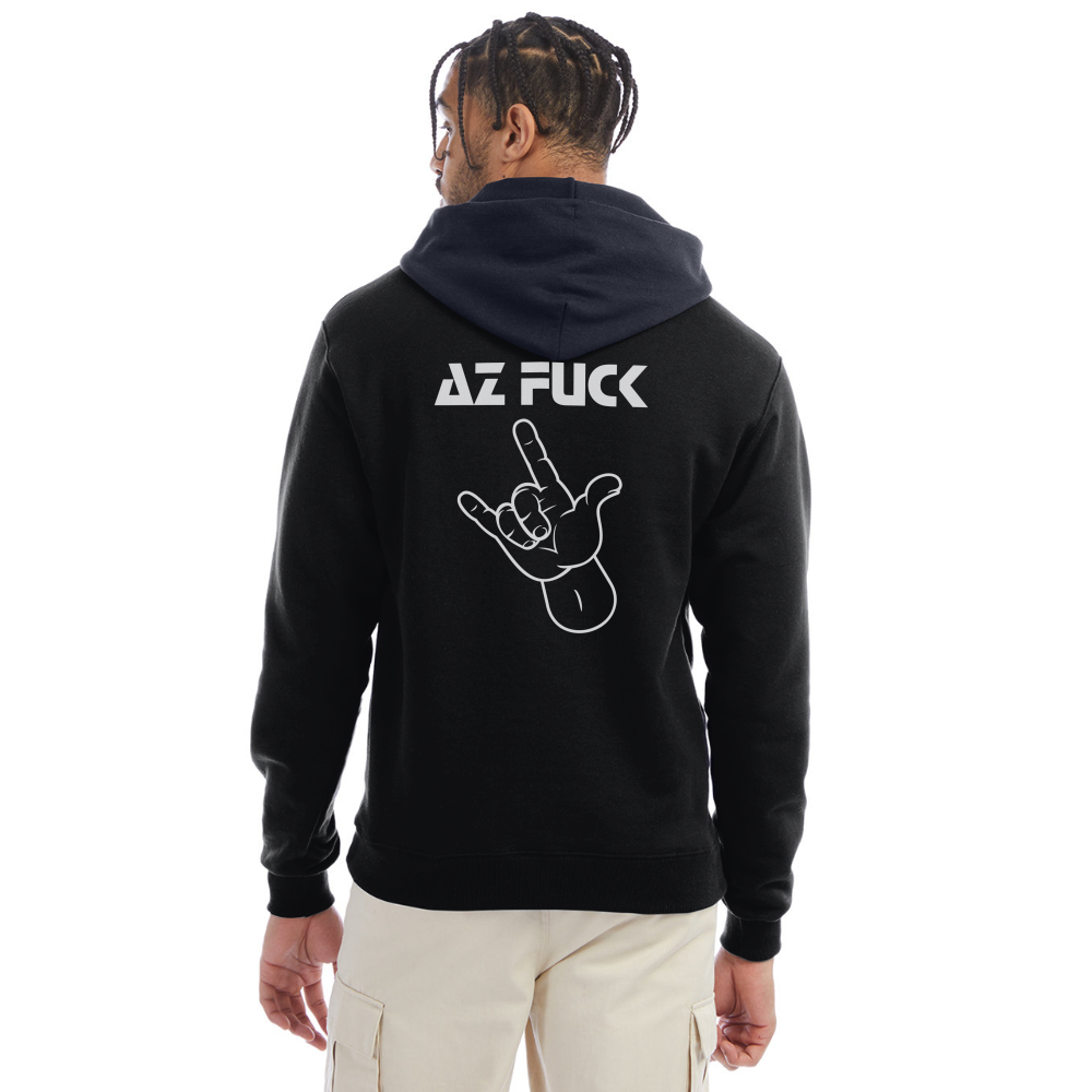 I Warned You Champion Unisex Powerblend Hoodie - black