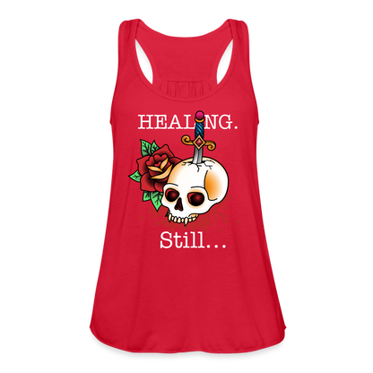 Let her Heal Women's Flowy Tank Top by Bella - red