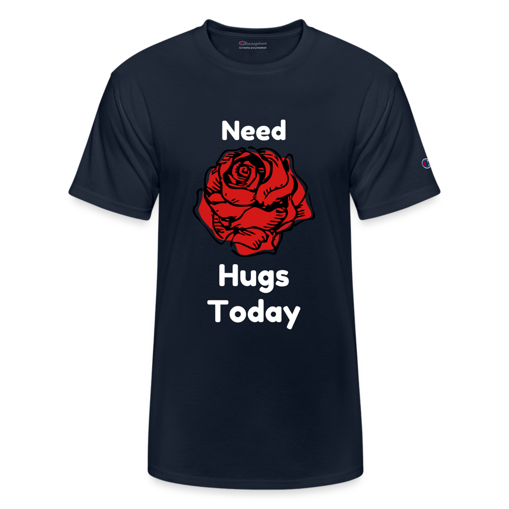 Hugs Champion Unisex T-Shirt - navy